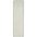 Rectangular white rug with scalloped edge on a white background