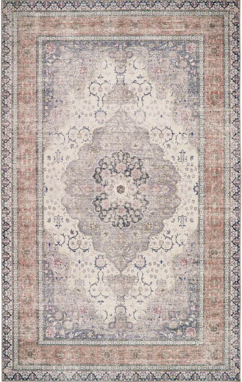 The Rugs Washable Medallion Rug | Durable | Easy Care