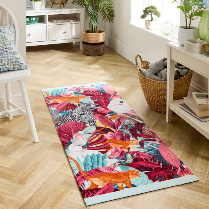 The Rugs Washable Indoor Mat Tropical Design | Stylish Decor