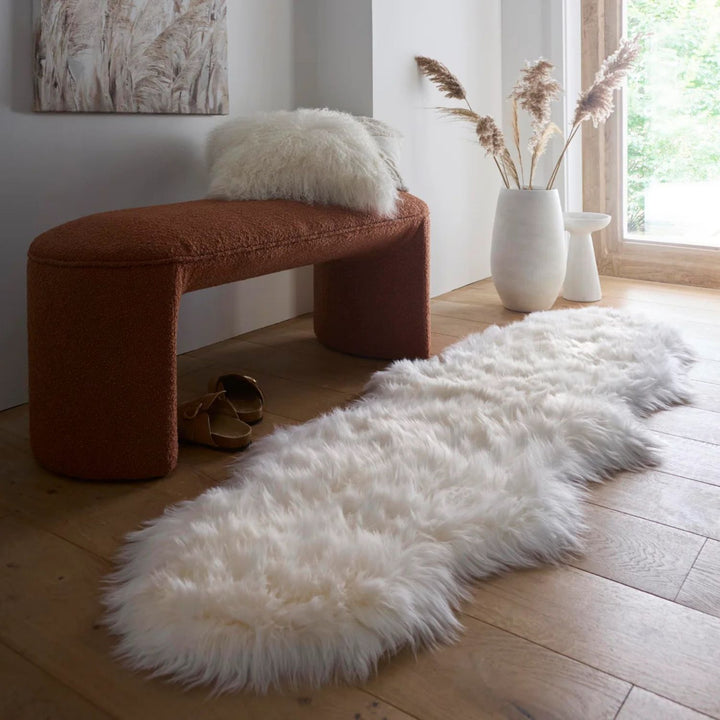 Genuine Natural Cream Sheepskin Faux Fur Rug – The Rugs