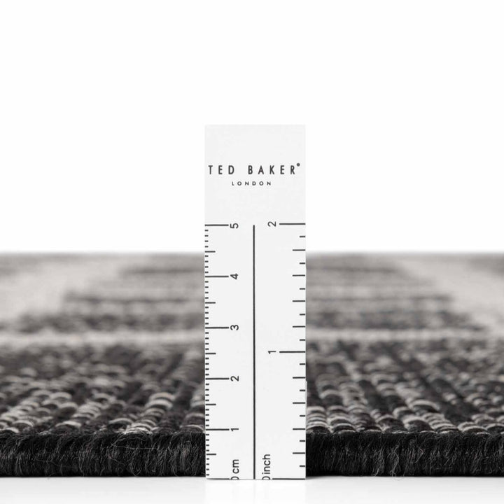 Rug with a ruler for scale, featuring the Ted Baker London brand.
