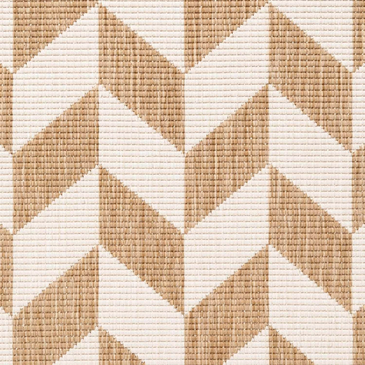 Pattern of beige and white triangles on a textured background