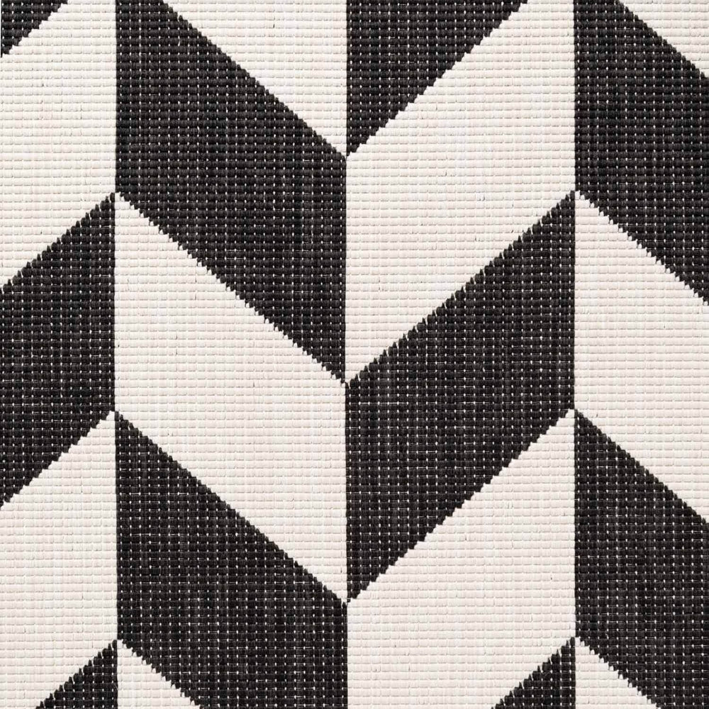 Close-up of a black and white geometric pattern
