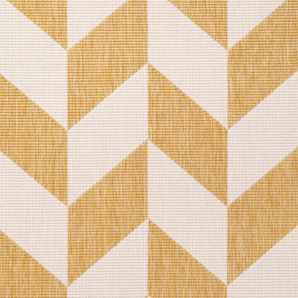 Geometric pattern with alternating gold and white triangles