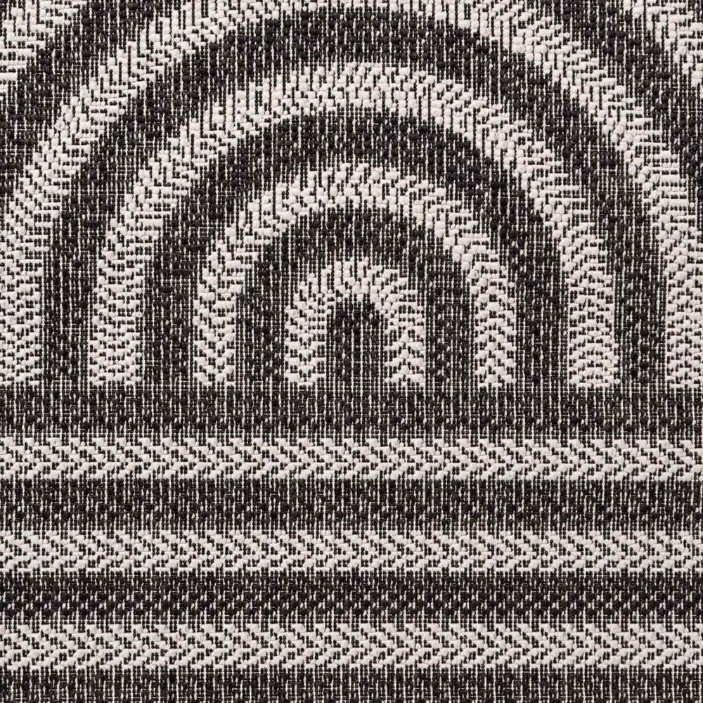 Black and white geometric patterned fabric texture