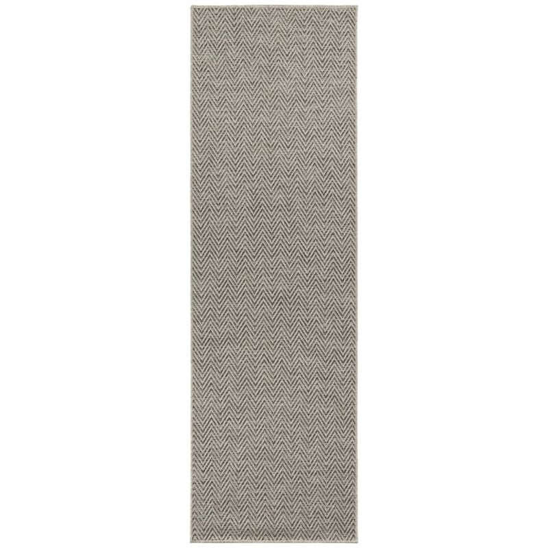Flatwoven Indoor-Outdoor Runner Nature Chevron Design