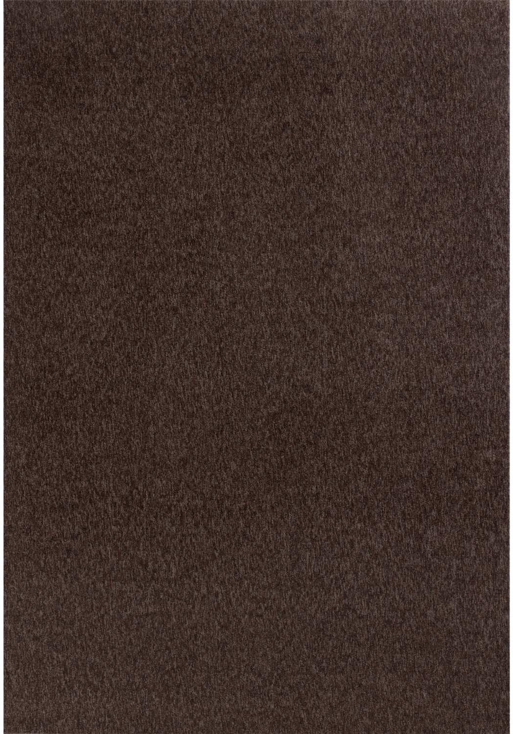 Brown Low Pile Area Rug Plain Design