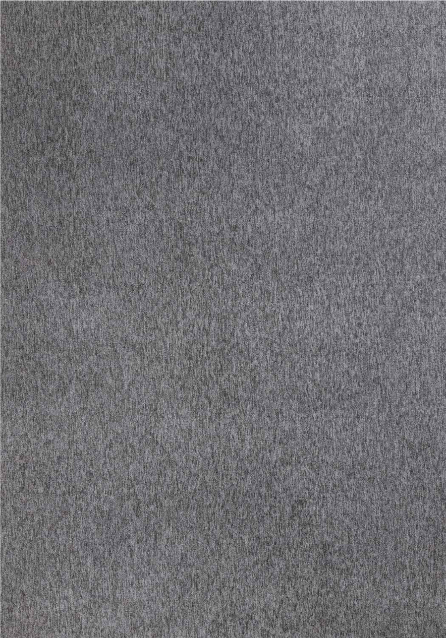  Grey Low Pile Area Rug Plain Design