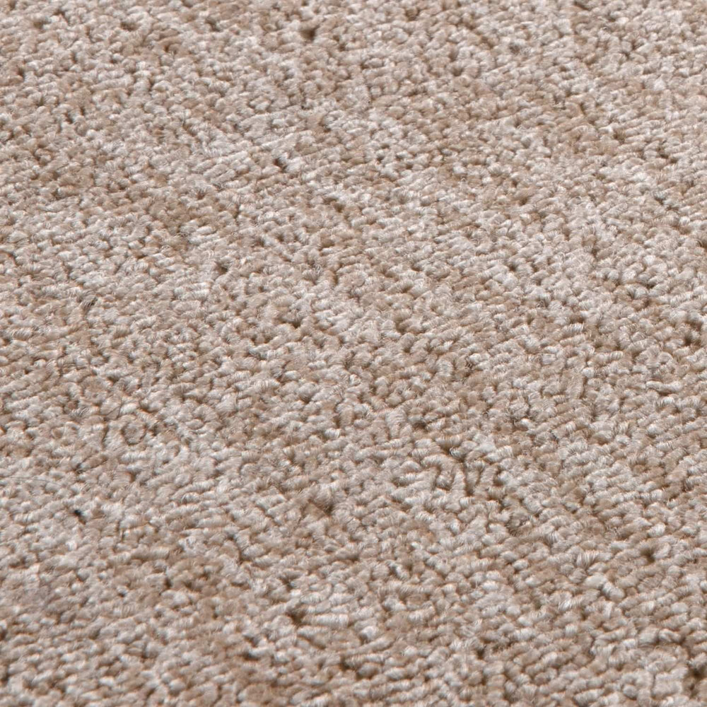 Beige Low Pile Area Rug Plain Design non-shedding