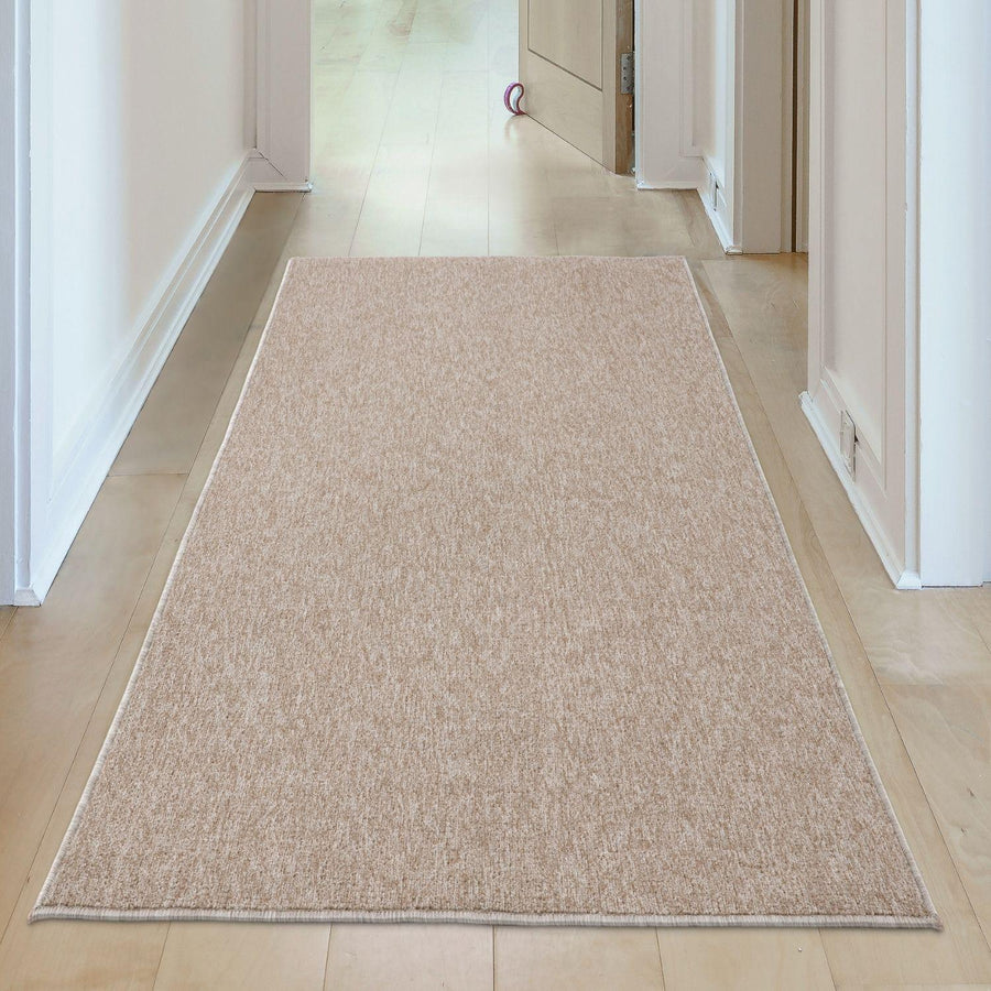 The Rugs Low Pile Area Rug Solid Beige