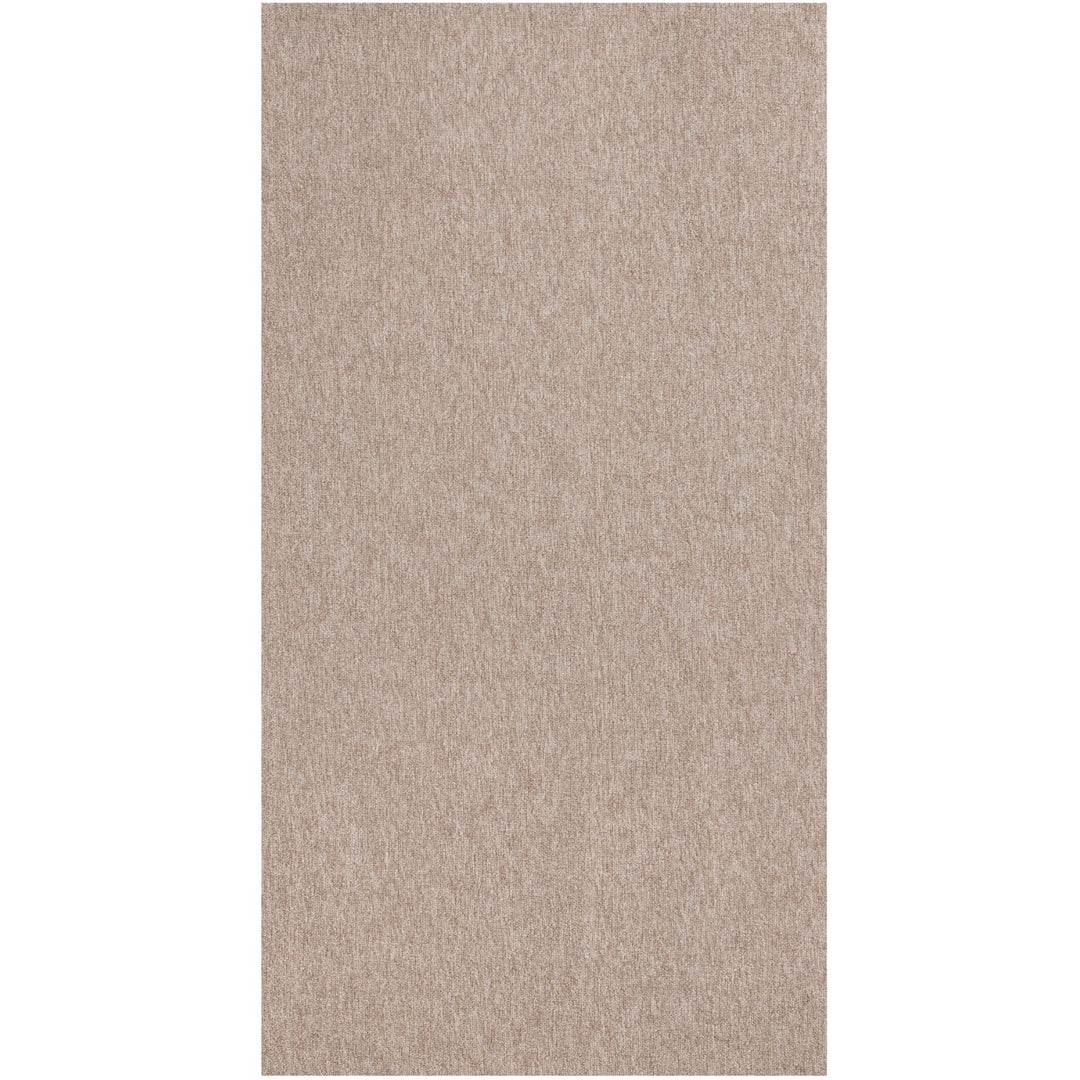 Beige Low Pile Area Rug Plain Design non-shedding