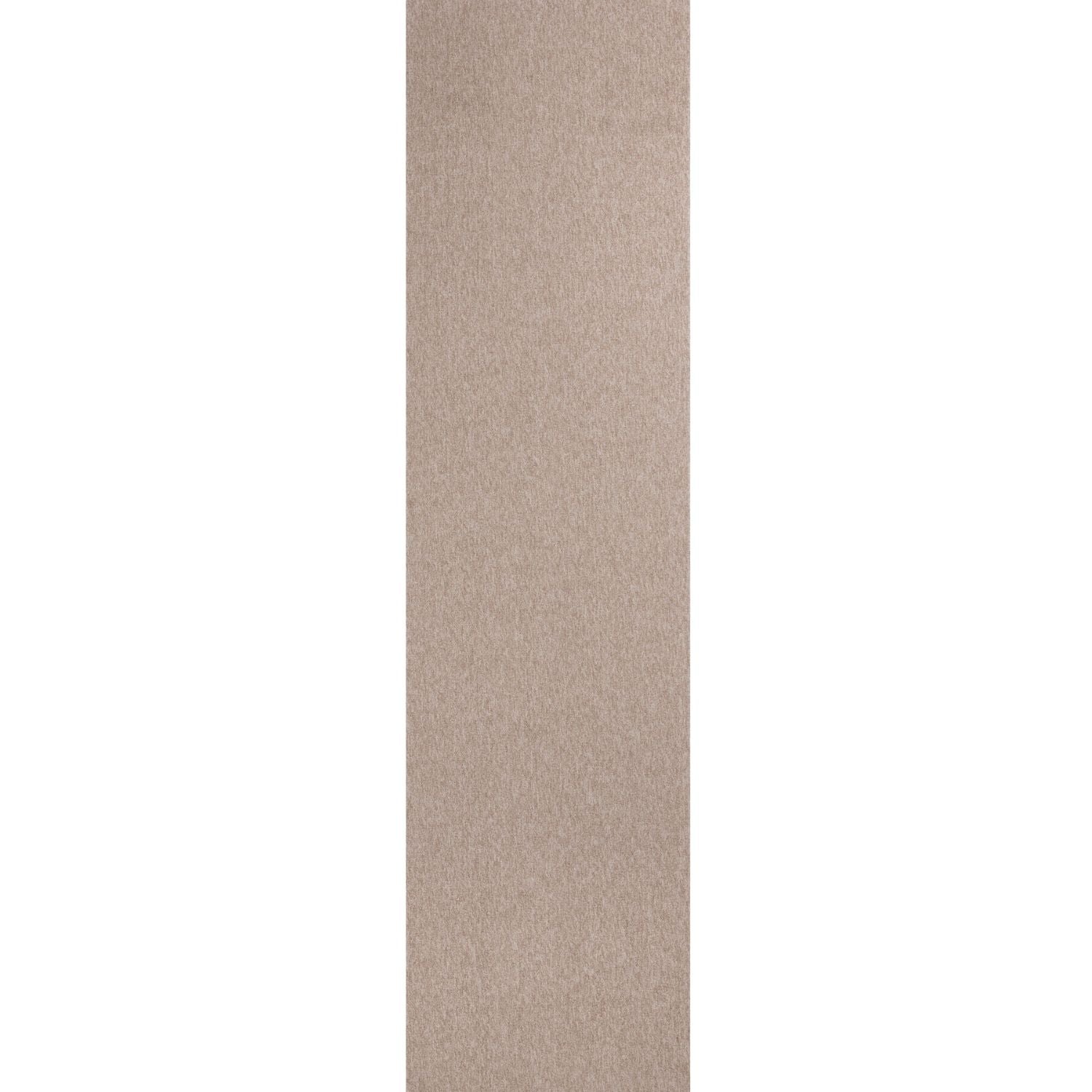 Beige Low Pile Area Rug Plain Design non-shedding