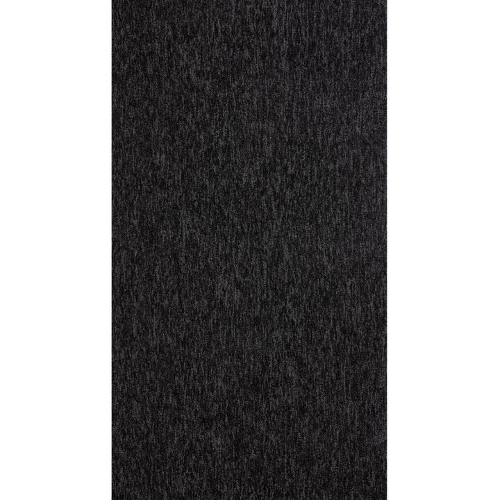 Dark Grey Low Pile Area Rug Plain Design