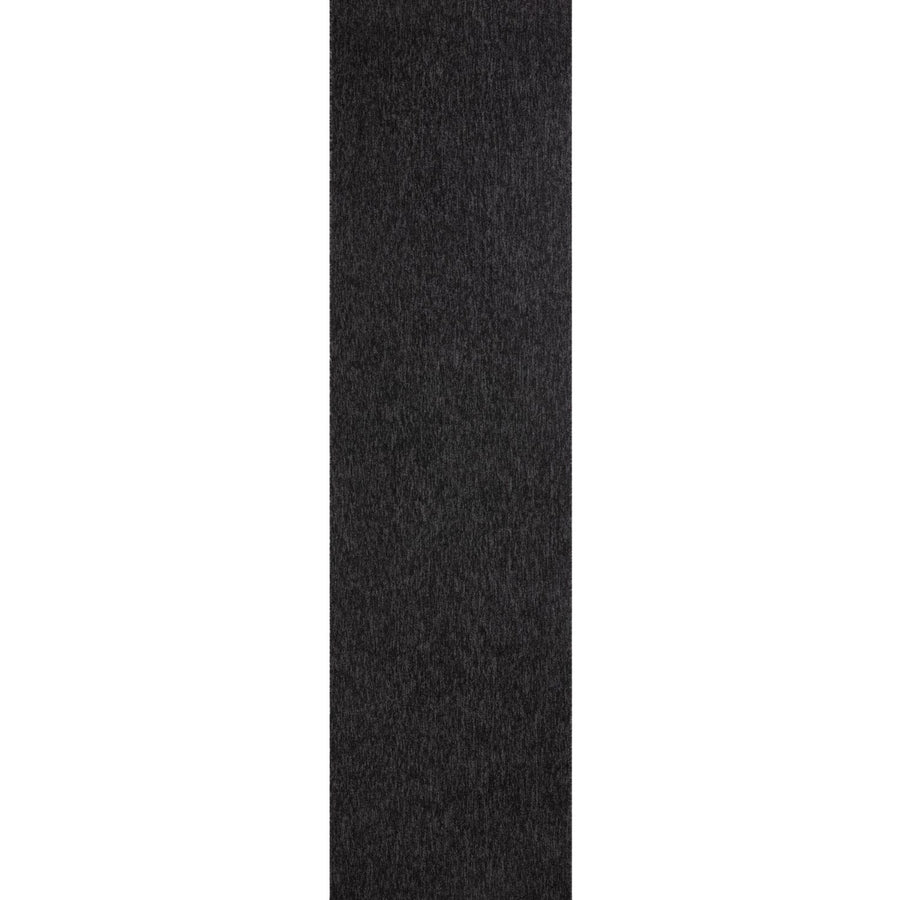 Dark Grey Low Pile Area Rug Plain Design