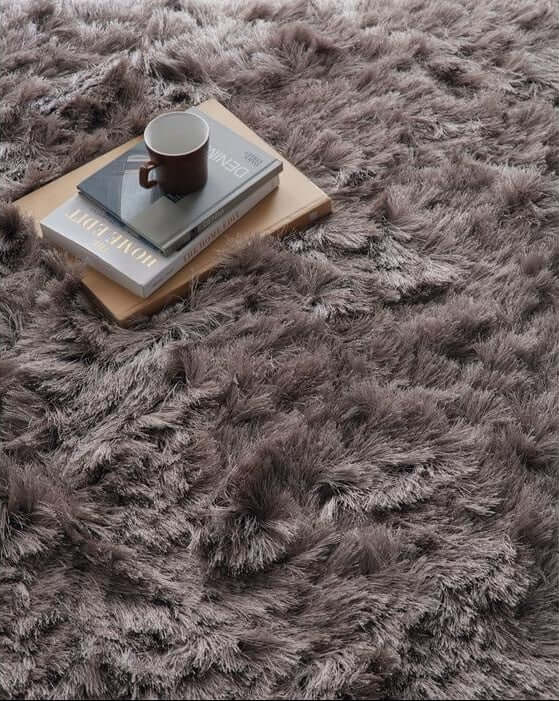 The Rugs Glamour Deluxe Shaggy Rug |Luxurious Shimmer Effect