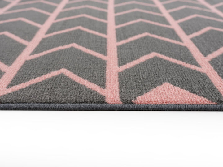 Gustavo Collection Modern Rugs in Pink | 3223p