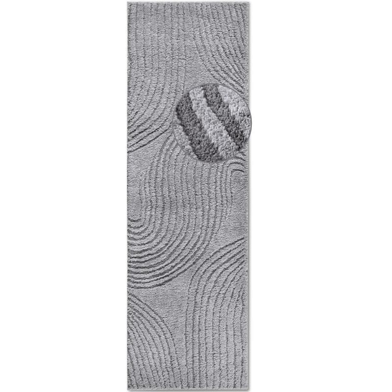 High Pile Grey Rug Pigment – Geometric Design