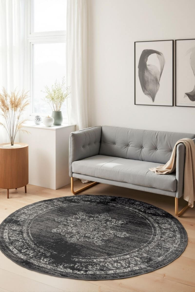 The Rugs Gloria Round Rug Lydia - Stylish Quality Comfort