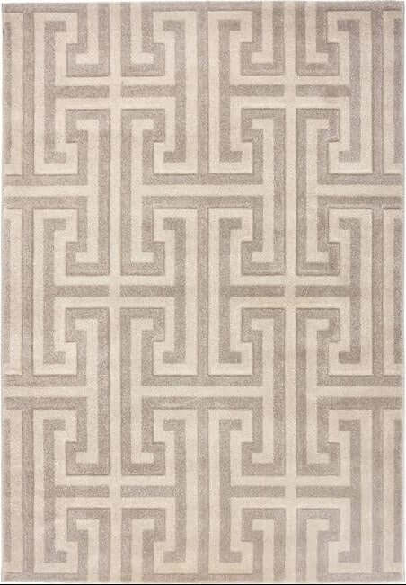 The Rugs Greek Key Beige Rug Quality Geometric Design