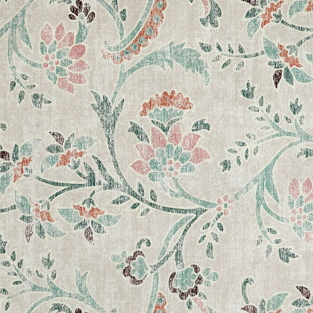 The Rugs Eco-Washable Green Floral Rug | Stylish & Practical