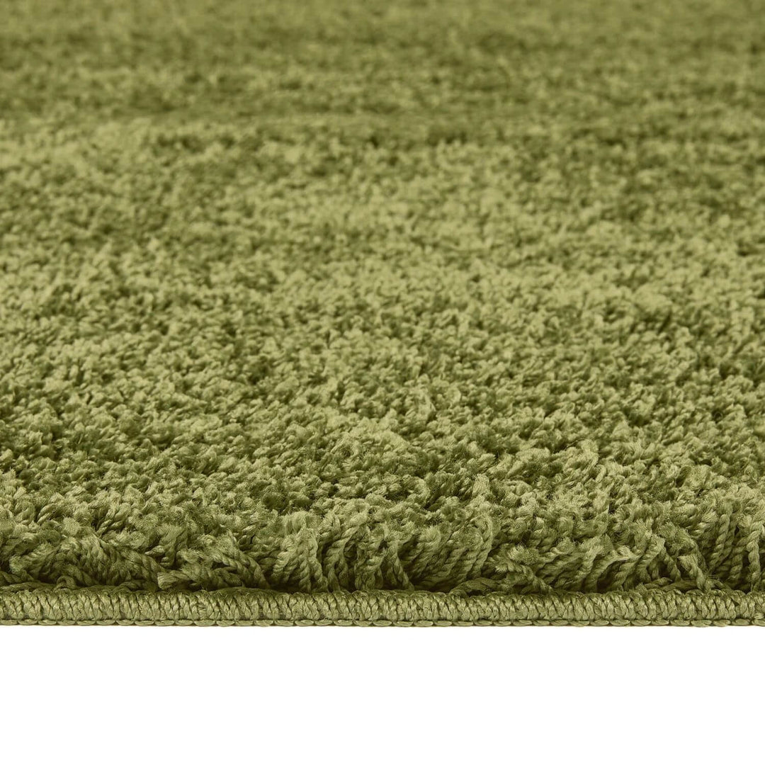 Washable Olive Green Shaggy Rug | Luxurious | The Rugs