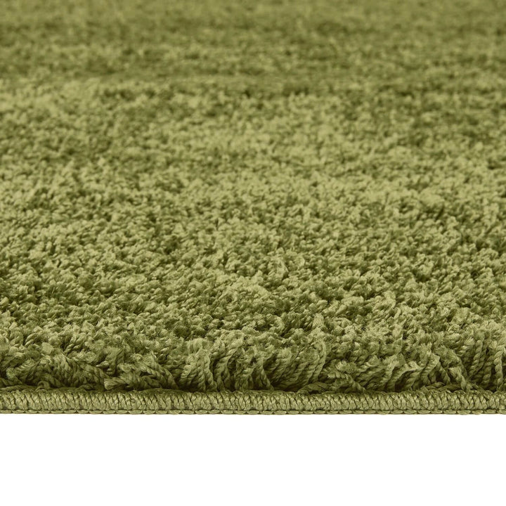 Washable Olive Green Shaggy Rug | Luxurious | The Rugs