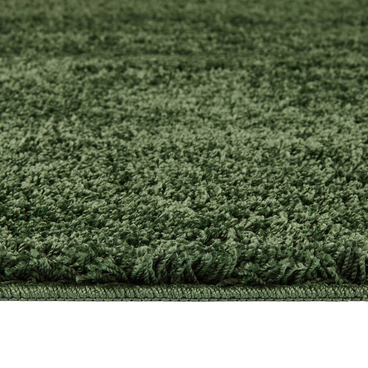 Washable Forest Green Shaggy Rug | British-Made | The Rugs
