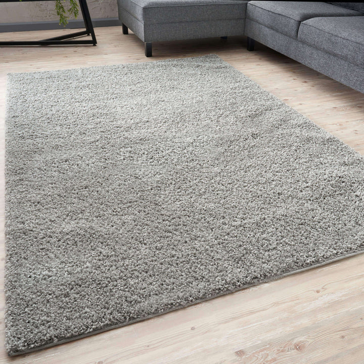 Modern Luxury Grey Shaggy Area Rug | The Rugs Collection