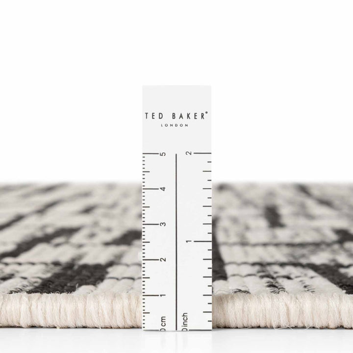 Rug with a ruler for scale, featuring the Ted Baker London brand.
