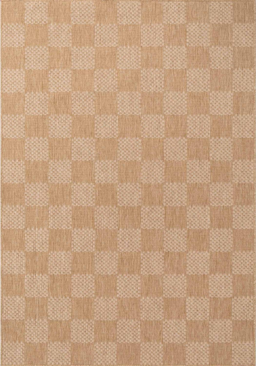 Checkered pattern with alternating light and dark brown squares