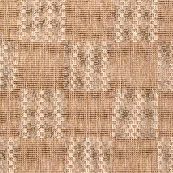 Beige woven patterned fabric texture