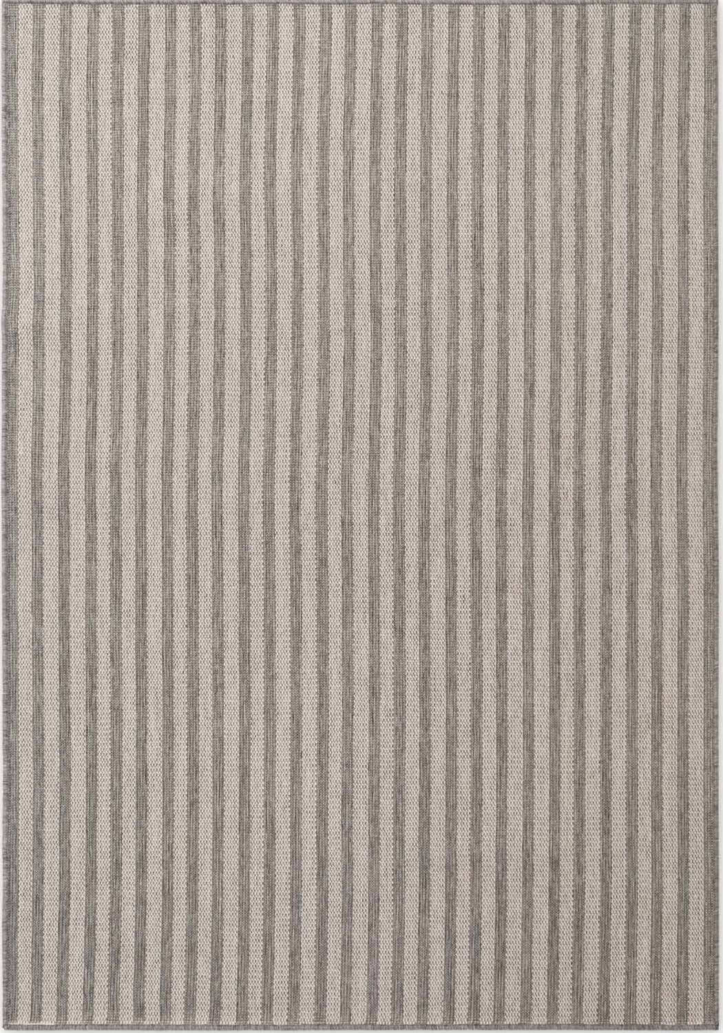 Textured gray rug with subtle pattern on a white background