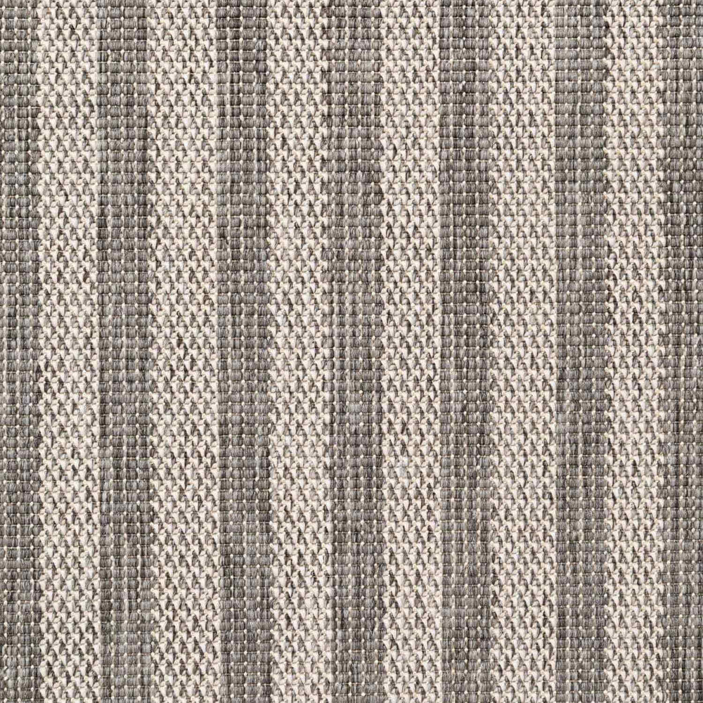 Textured fabric with a striped pattern in shades of gray.
