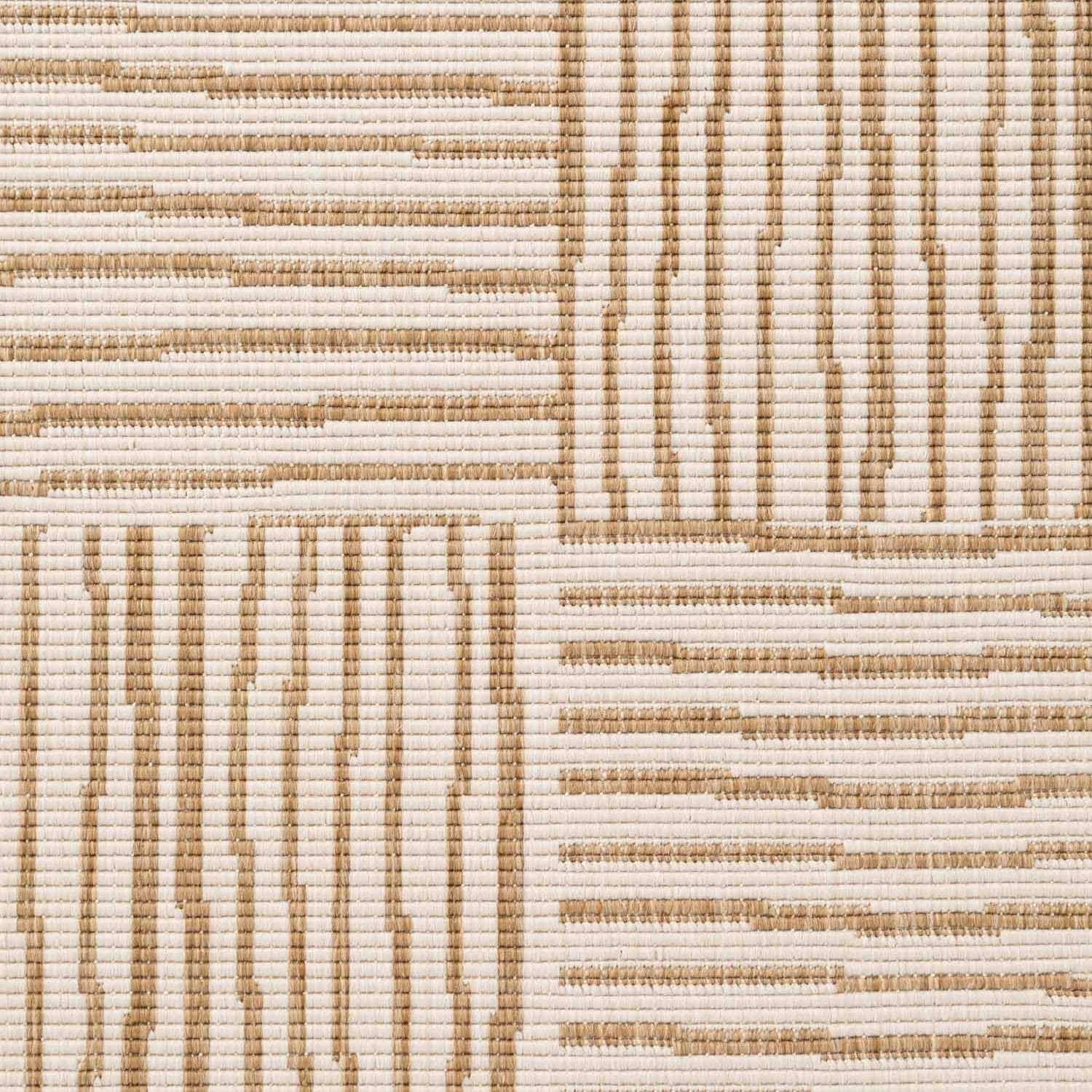 Textured fabric pattern with beige and brown lines