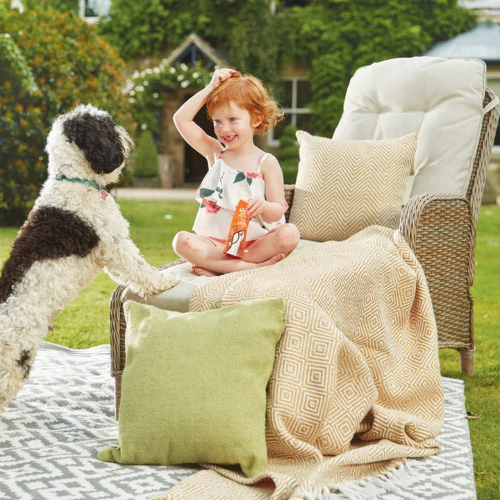 Herringbone Design Woven Cushion | Eco-Friendly Home Decor