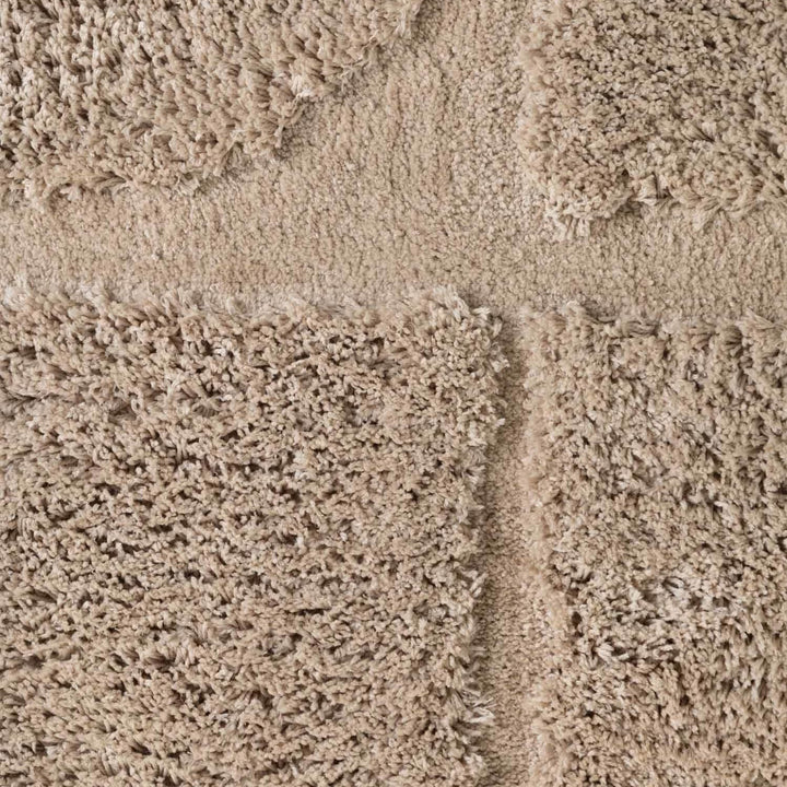 Close-up of beige carpet texture