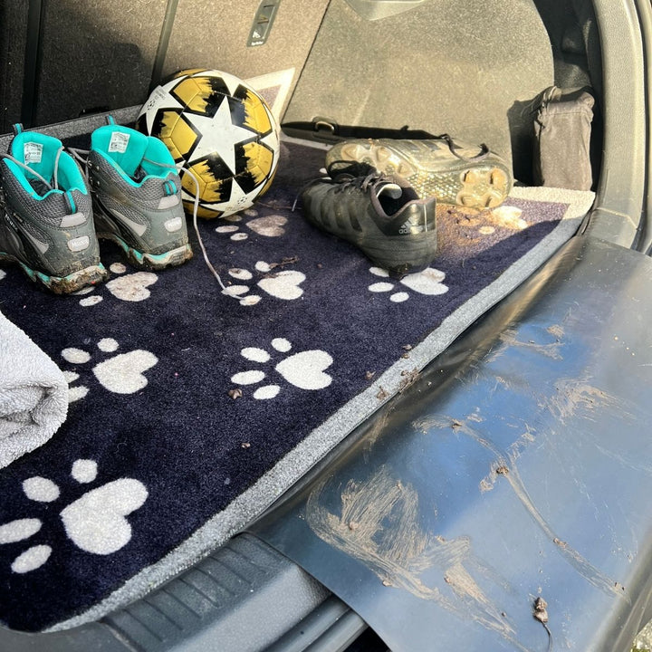 Car Boot Paws Coir Doormat – 90 × 100 cm