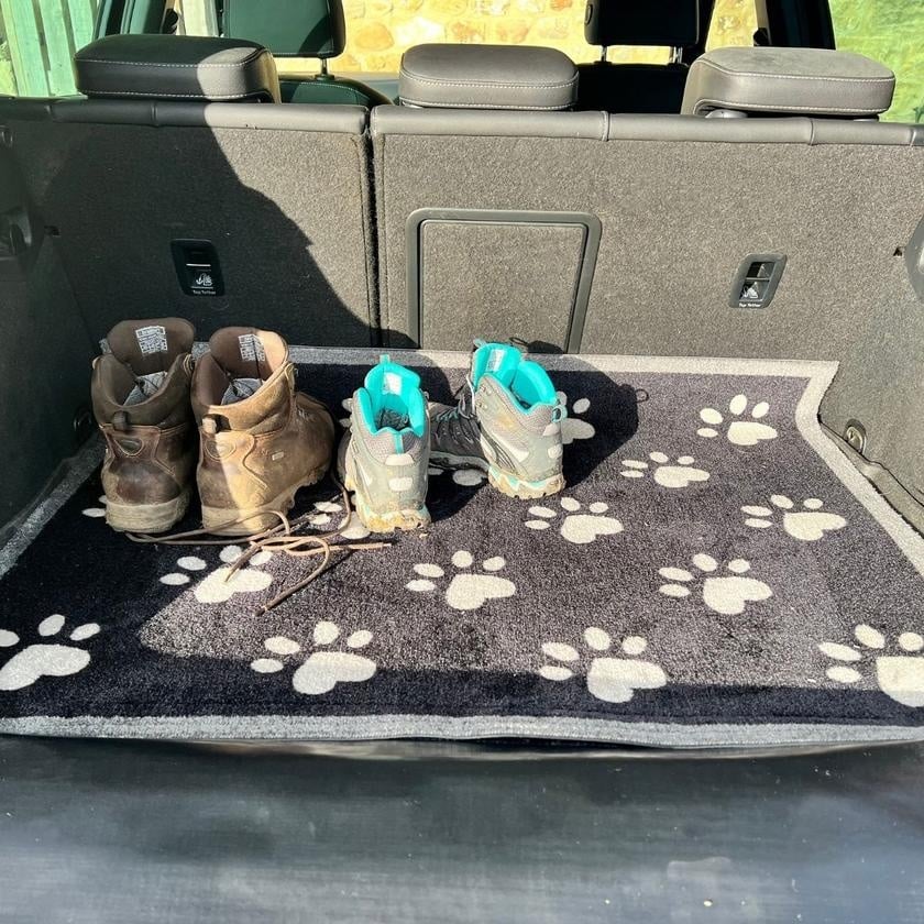 Car Boot Paws Coir Doormat – 90 × 100 cm
