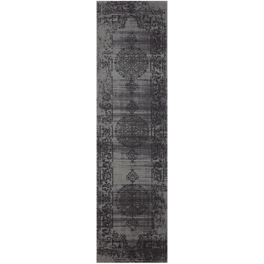 The Rugs Washable Rug - Carina Medallion Rug in Grey