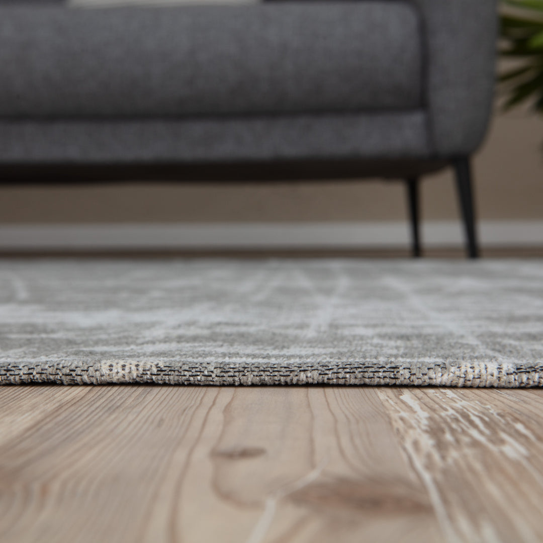 Carina Collection Modern Washable Rugs in Grey | 6921G - The Rugs