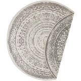 The Rugs Reversible Round Indoor Outdoor Rug – Grey