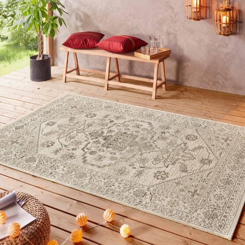 The Rugs Indoor Outdoor Rug Navarino – Bordered Design