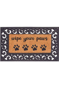 Derby Doormat Wipe Your Paws Surround 45X75cm | 137
