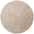 Round beige rug on a white background