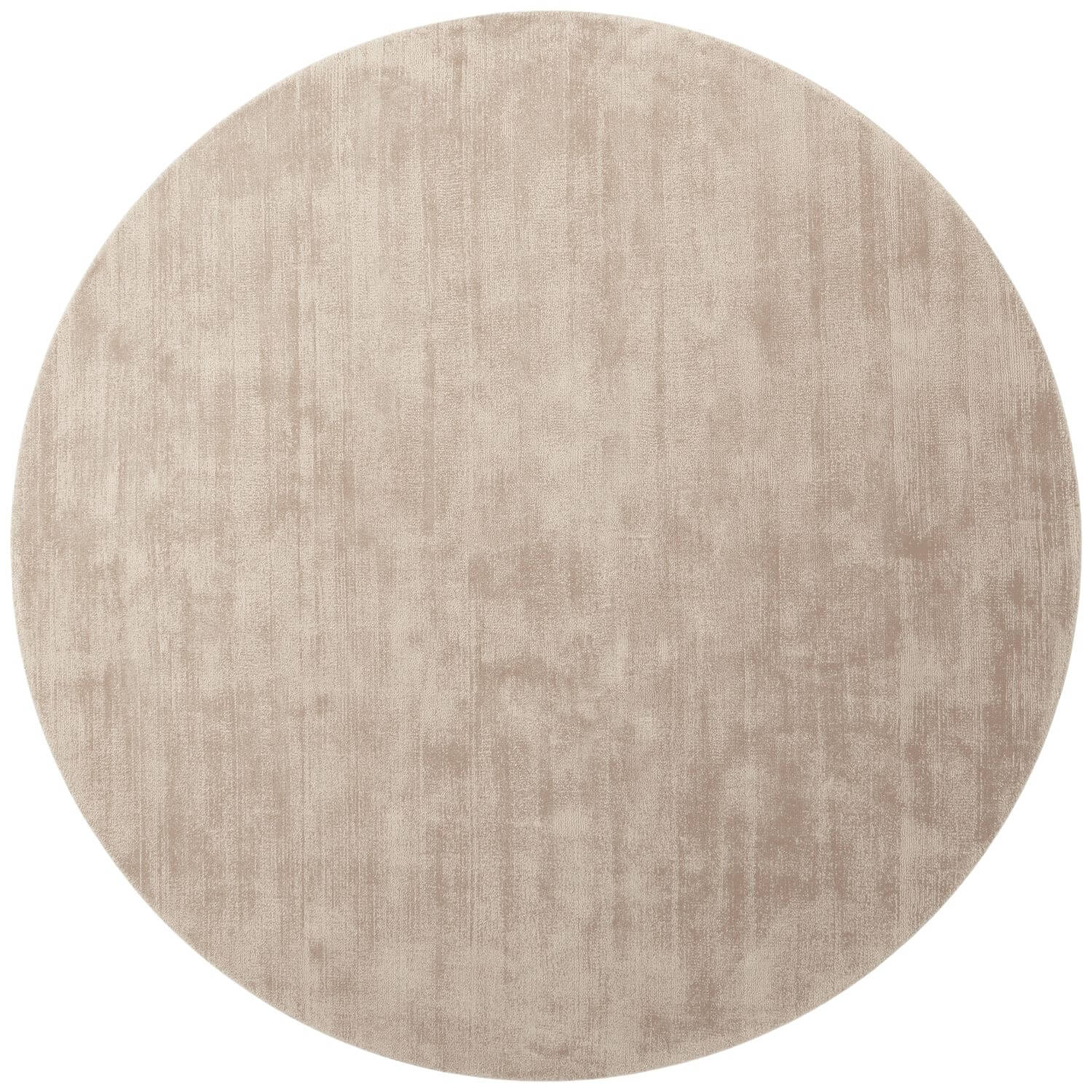 Round beige rug on a white background