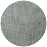 Round gray rug on a white background