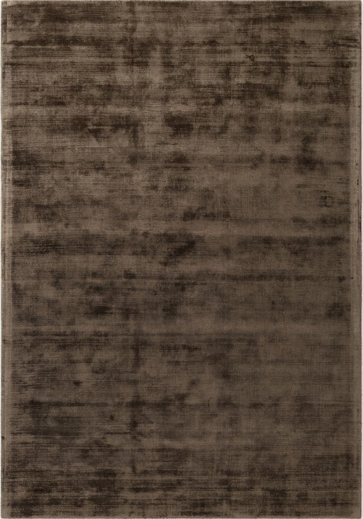 Textured brown rug with a subtle pattern
