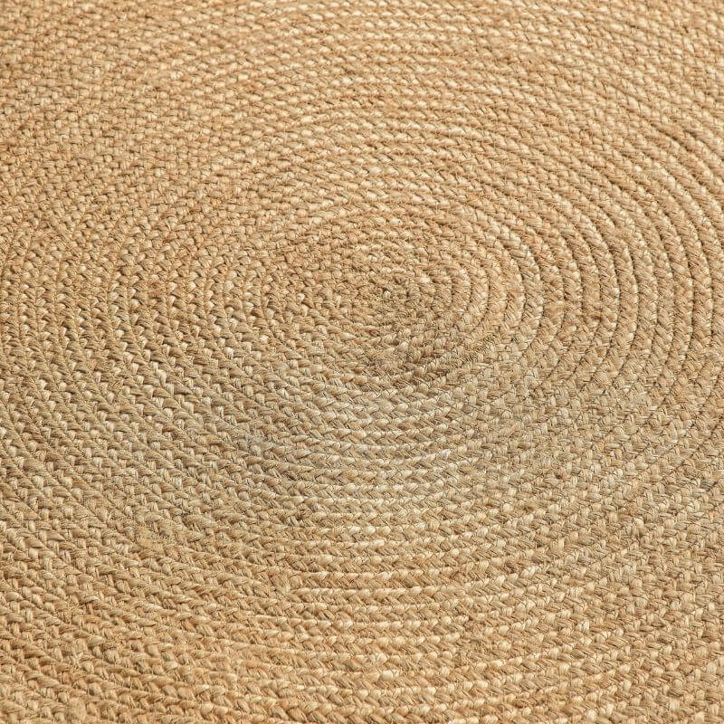 Jute Braided Round Rangpur Natural Rug