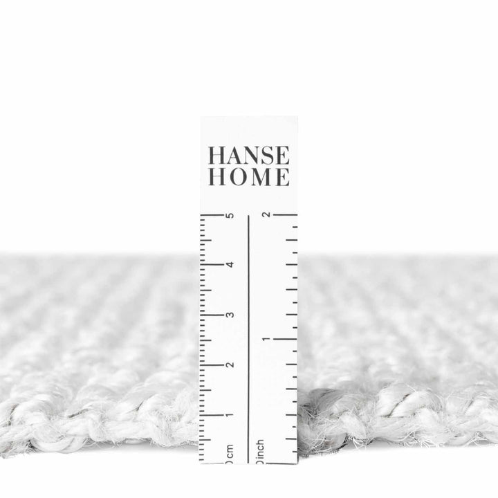Boucle Jute Jaipur Rug White, textured design, easy care, durable lasting.