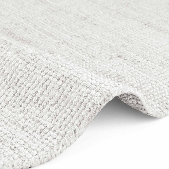 Boucle Jute Jaipur Rug White, textured design, easy care, durable lasting.